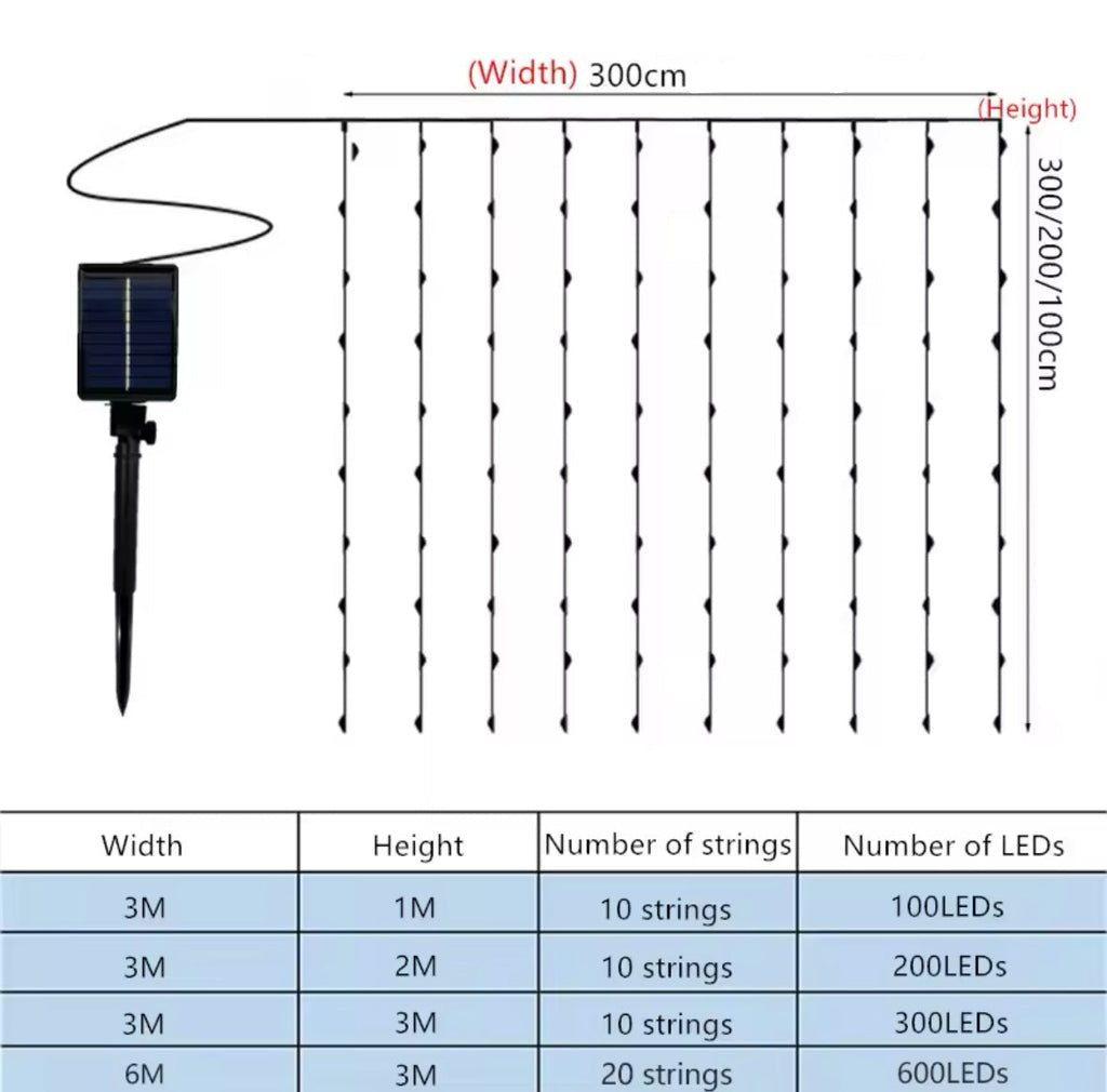 Wetterfeste Outdoor Solar LED Lichterkette