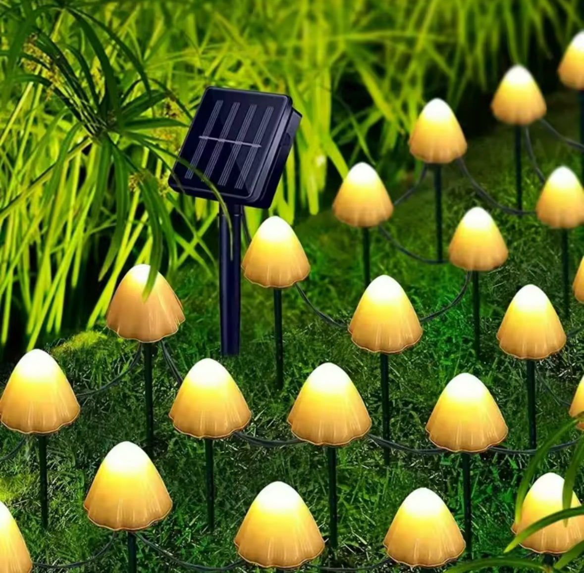 Magische Solar Pilz Lichterkette
