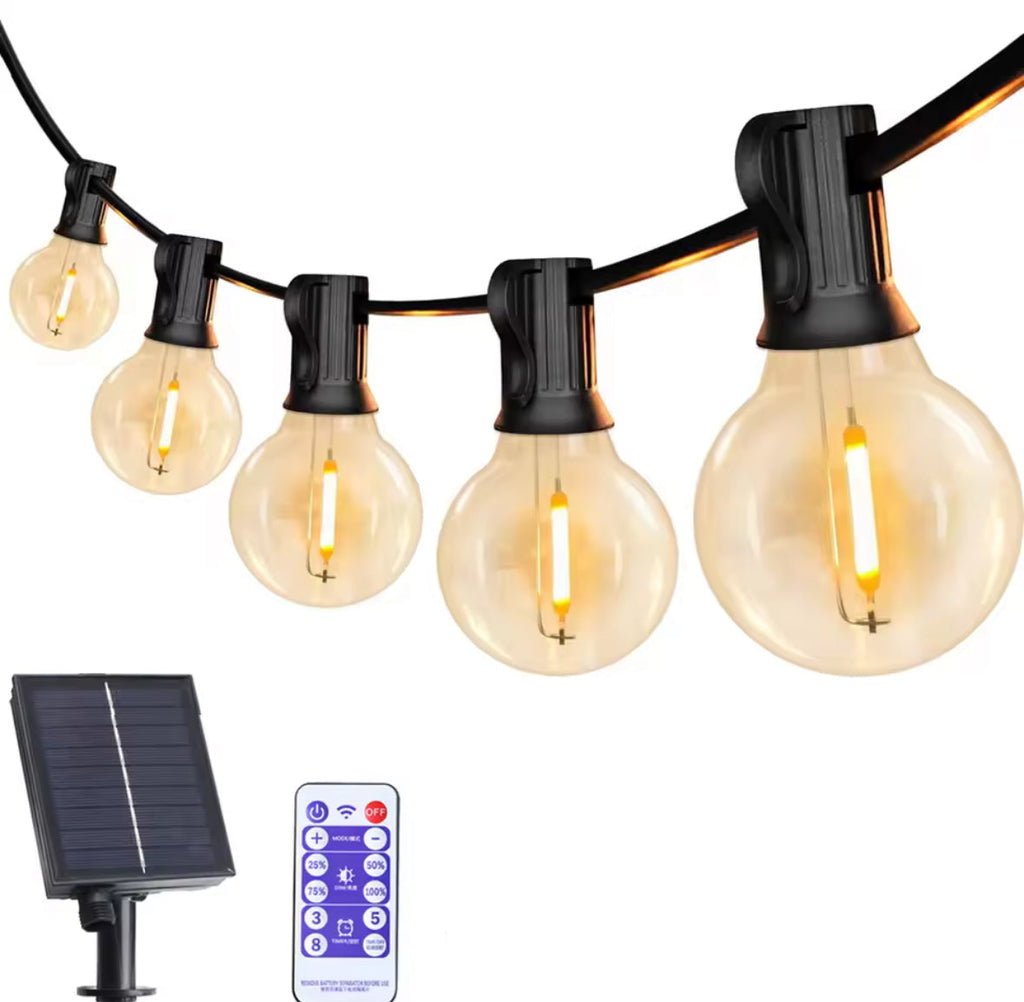 Wetterfeste Outdoor Solar LED Glühbirnen Lichterkette