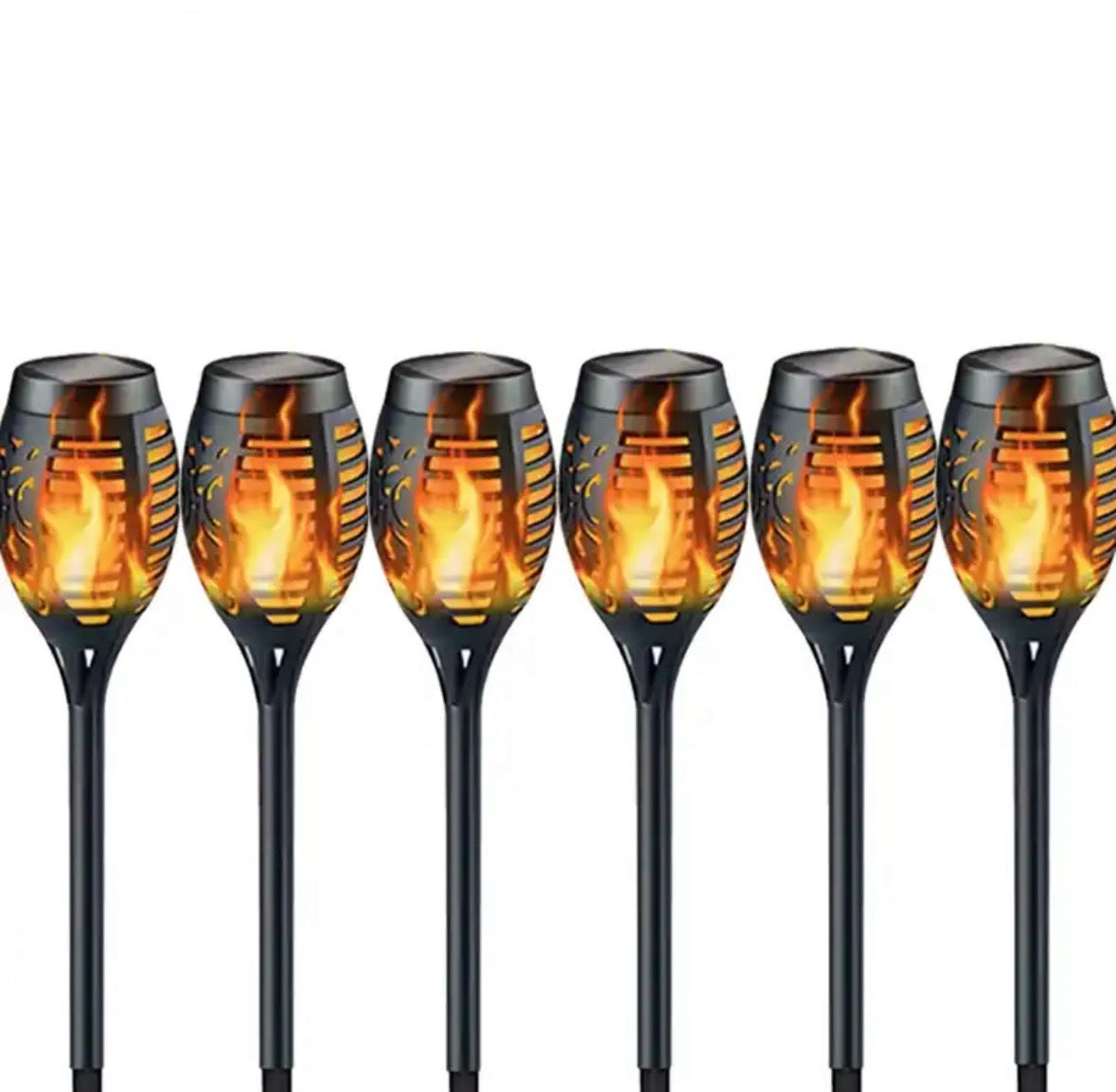 Solar Fackeln mit Flackerndem LED Licht