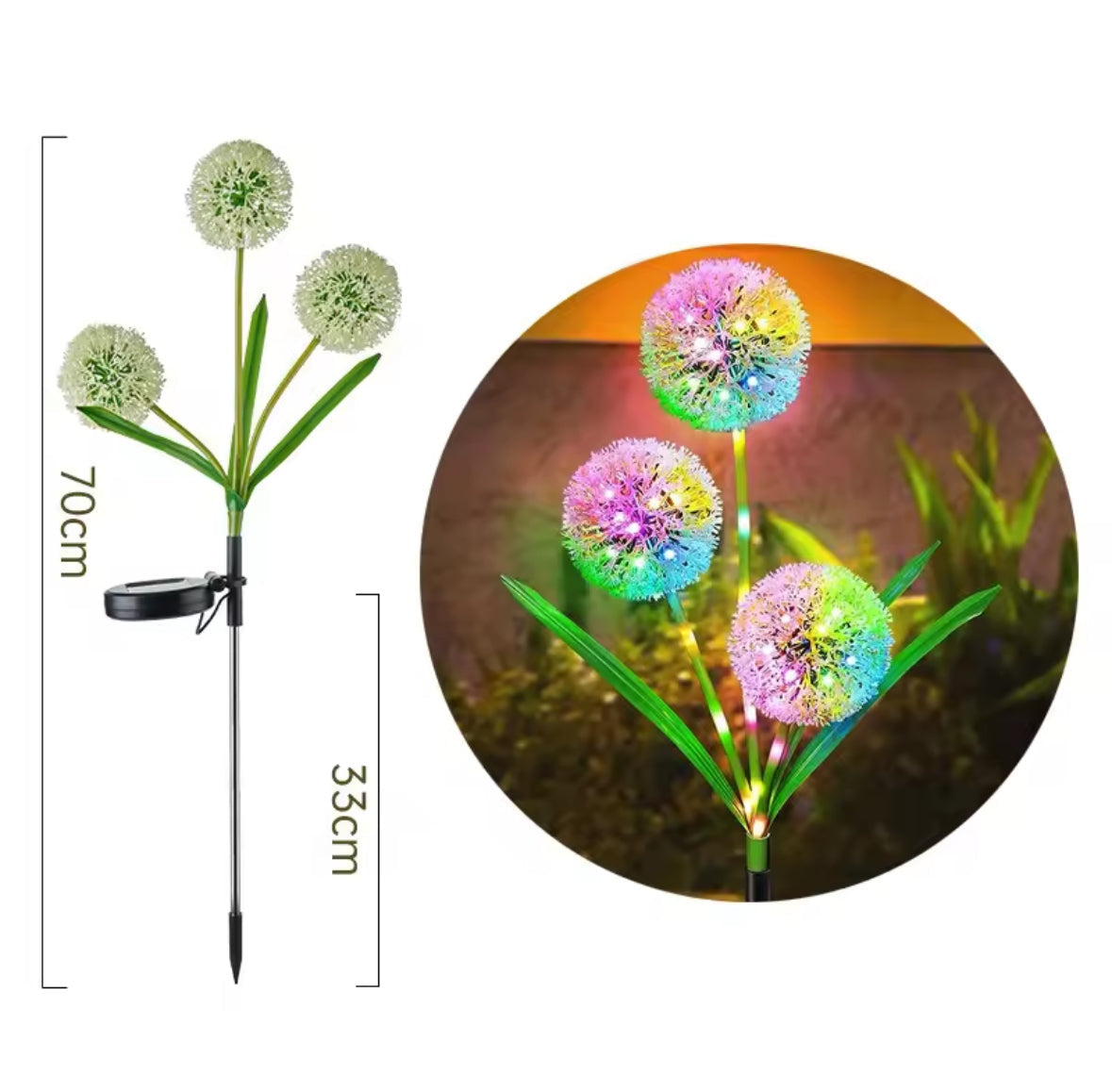 Solar Löwenzahn LED Outdoor Gartenlicht