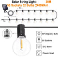Wetterfeste Outdoor Solar LED Glühbirnen Lichterkette
