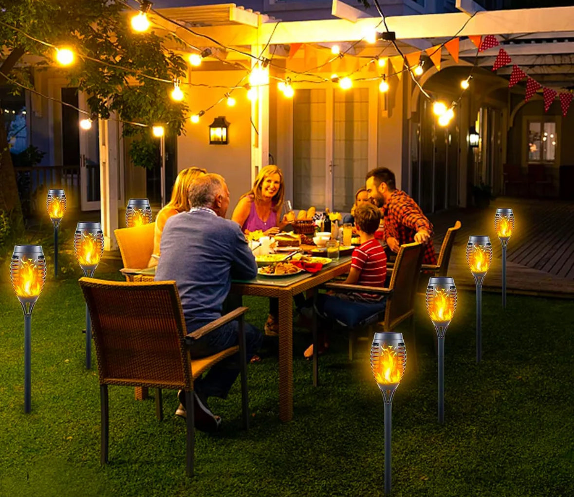 Solar Fackeln mit Flackerndem LED Licht