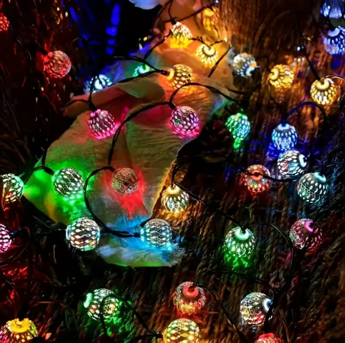 Marokkanische Solar Outdoor LED-Kugel Lichterkette