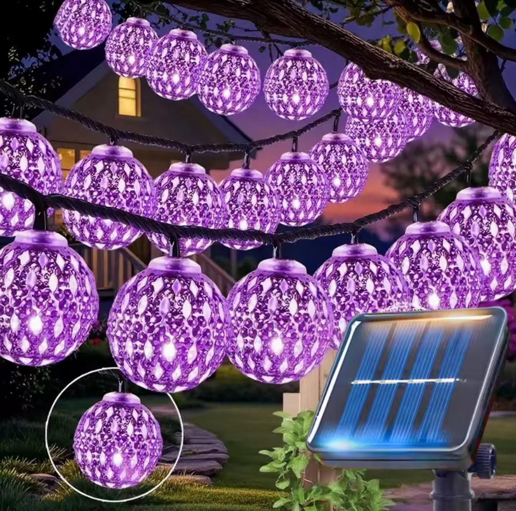 Marokkanische Solar Outdoor LED-Kugel Lichterkette