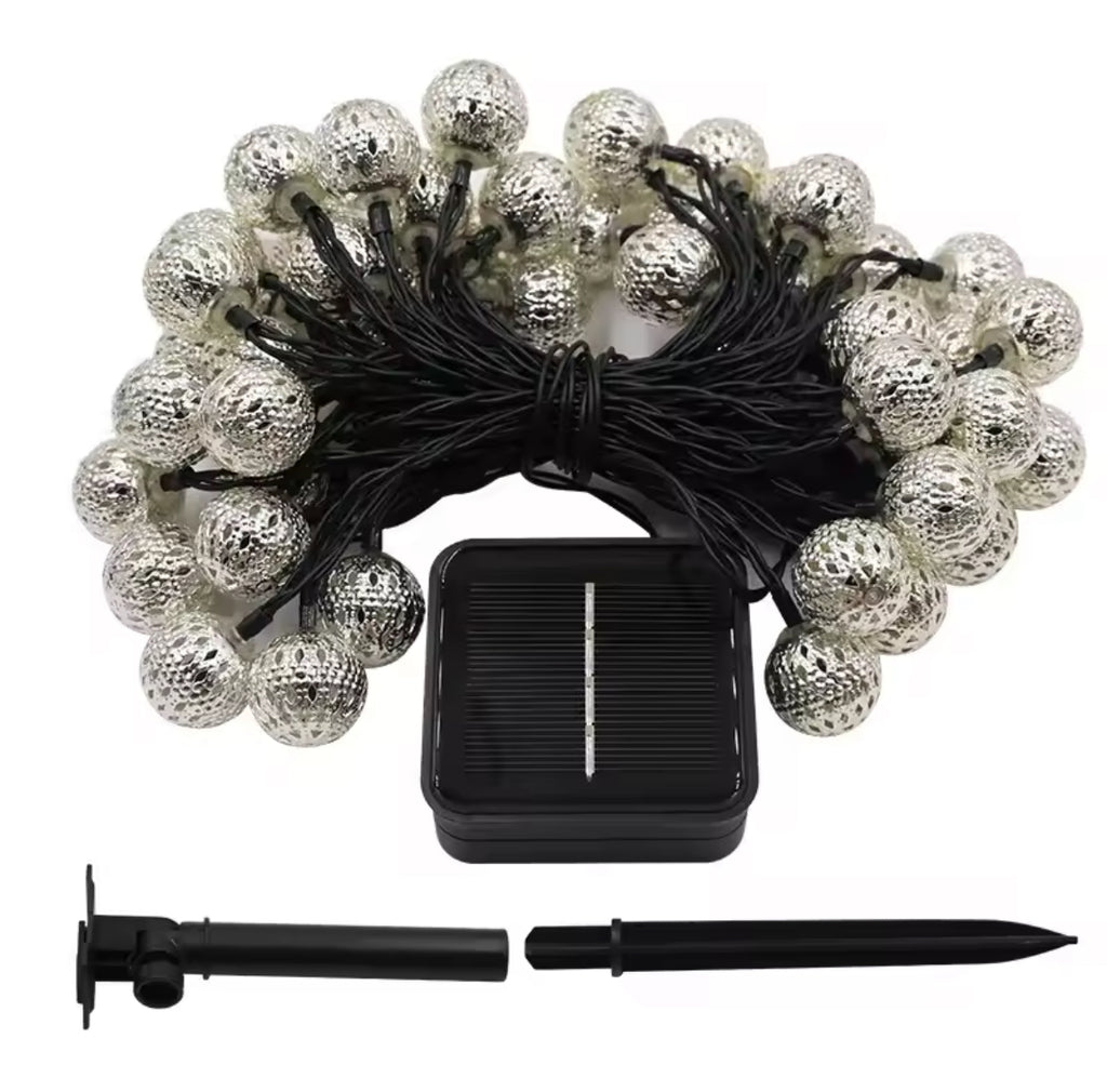 Marokkanische Solar Outdoor LED-Kugel Lichterkette