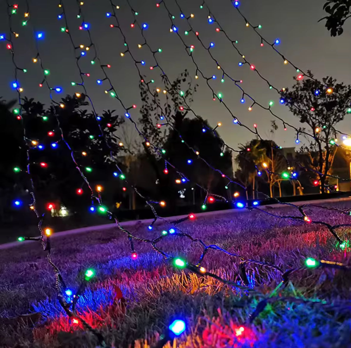 LED Lichterkette Outdoor | Wetterfeste Weihnachtsbeleuchtung 10–100 m | 8 Modi, Warmweiss, Kaltweiss & Bunt für Garten, Balkon & Baum