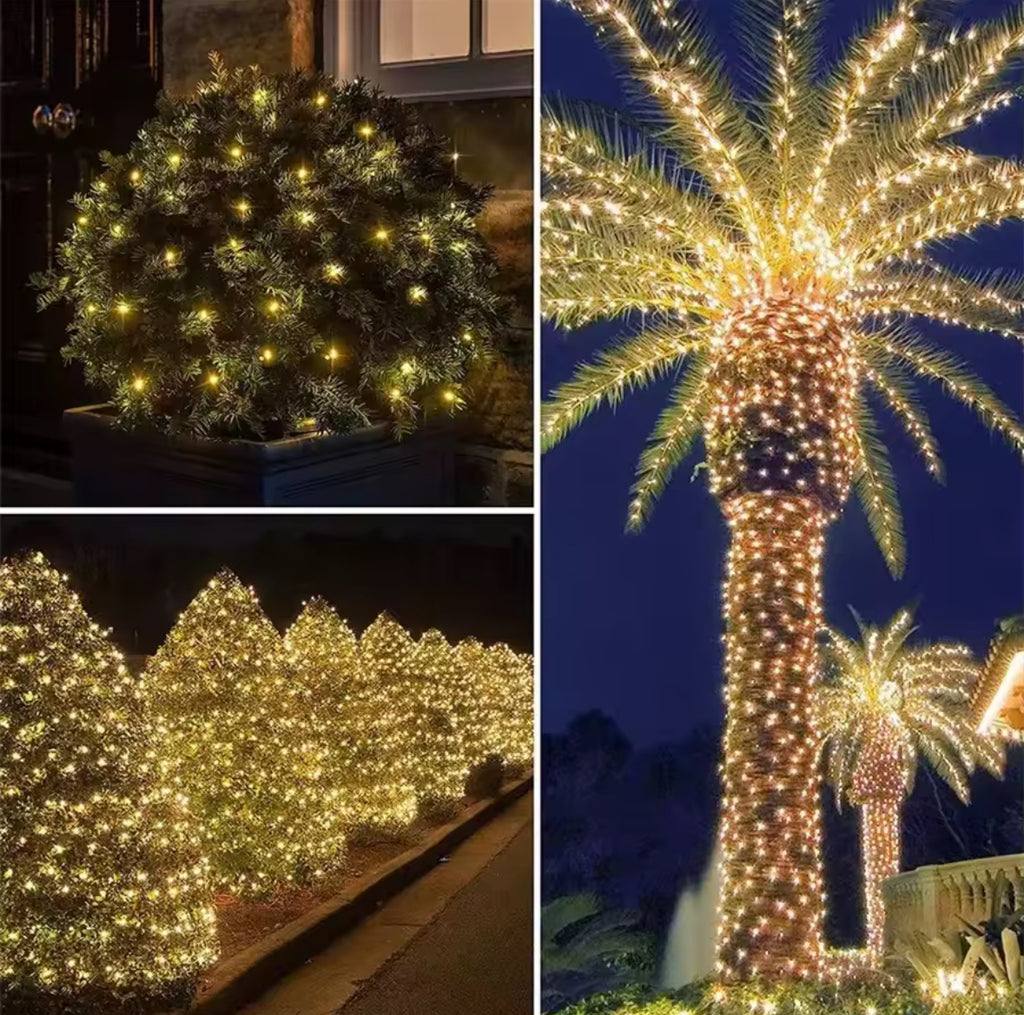 LED Lichterkette Outdoor | Wetterfeste Weihnachtsbeleuchtung 10–100 m | 8 Modi, Warmweiss, Kaltweiss & Bunt für Garten, Balkon & Baum