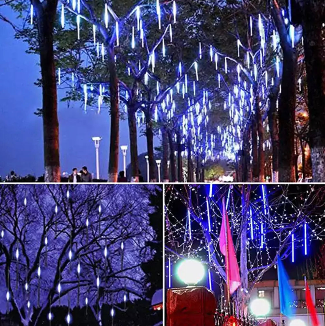 LED Beleuchtungsrohr Lichterkette mit Regentropfen Effekt