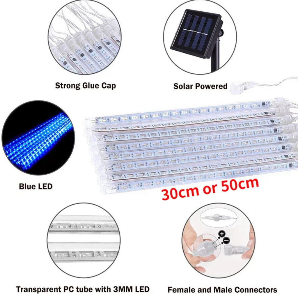 LED Beleuchtungsrohr Lichterkette mit Regentropfen Effekt
