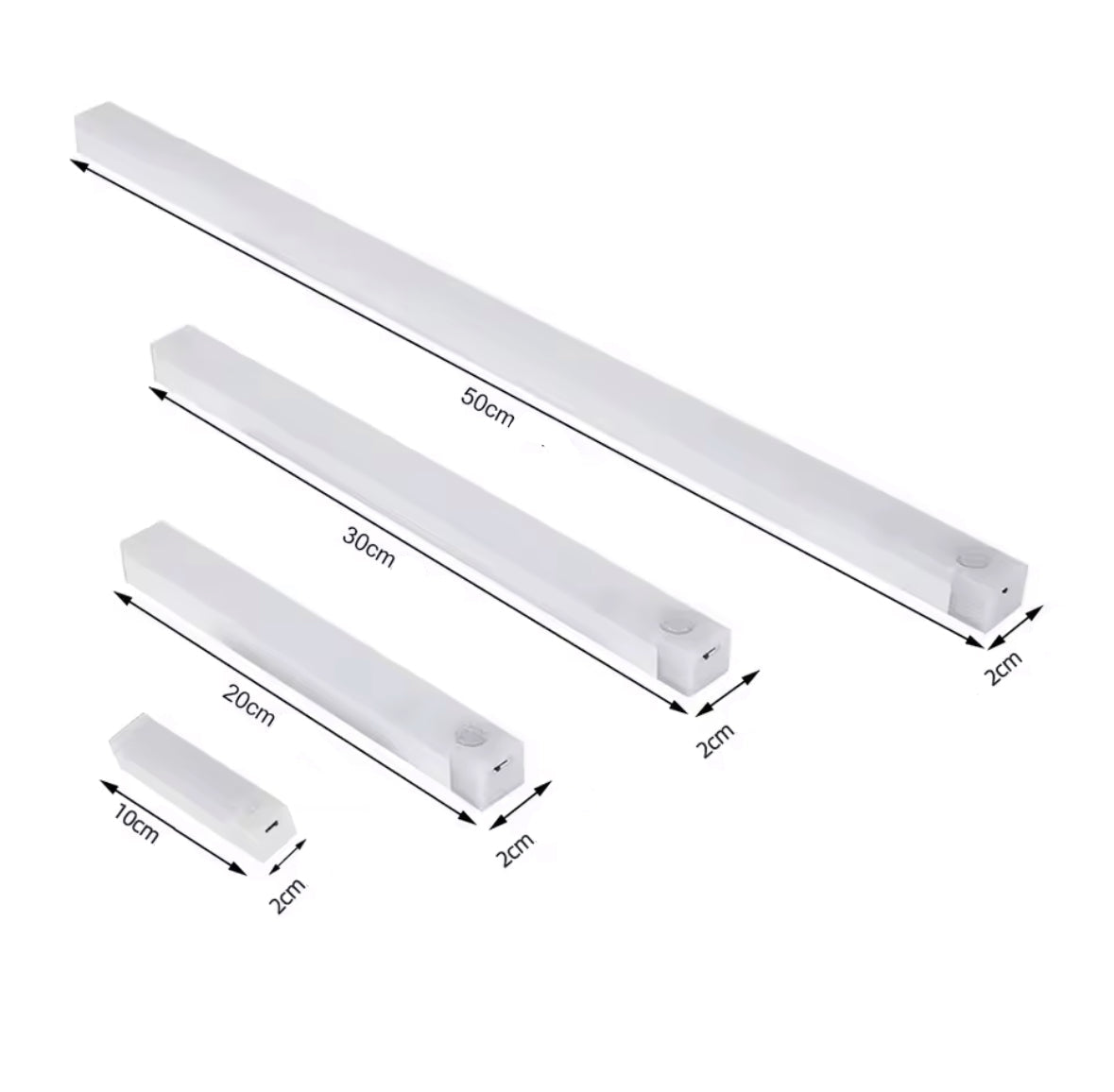 LED Schrankleuchte mit Bewegungsmelder | Kabellos mit USB-C Akku & Magnet-Montage ohne Bohren | Dimmbar für Schrank, Küche, Treppe & Flur
