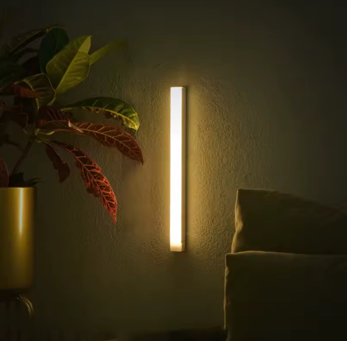 LED Schrankleuchte mit Bewegungsmelder | Kabellos mit USB-C Akku & Magnet-Montage ohne Bohren | Dimmbar für Schrank, Küche, Treppe & Flur