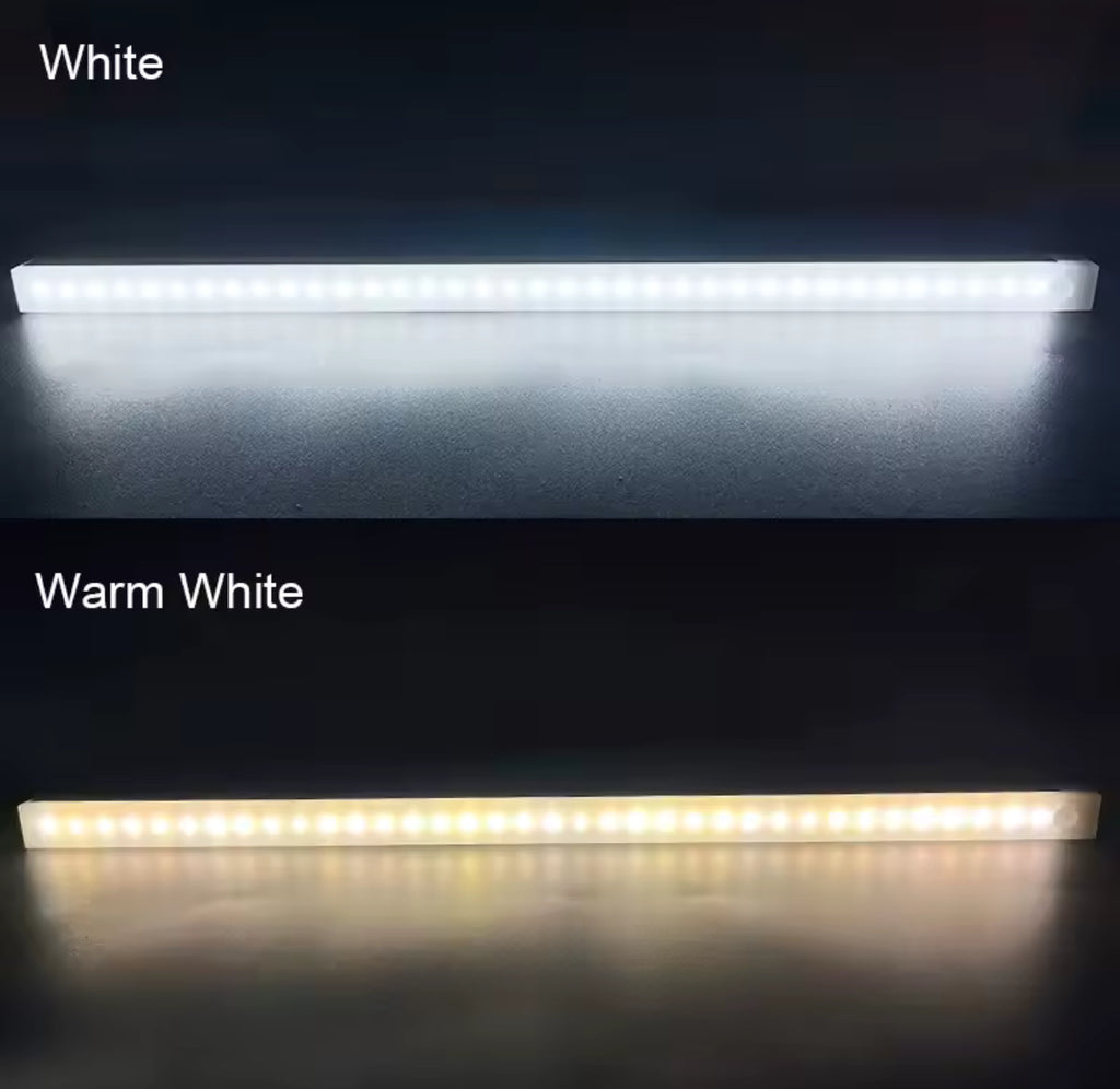 LED Schrankleuchte mit Bewegungsmelder | Kabellos mit USB-C Akku & Magnet-Montage ohne Bohren | Dimmbar für Schrank, Küche, Treppe & Flur