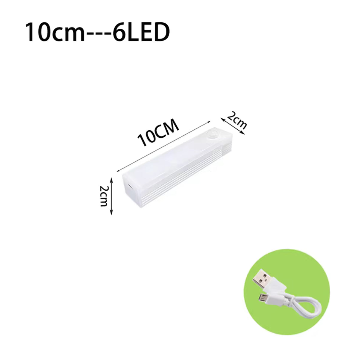 LED Schrankleuchte mit Bewegungsmelder | Kabellos mit USB-C Akku & Magnet-Montage ohne Bohren | Dimmbar für Schrank, Küche, Treppe & Flur