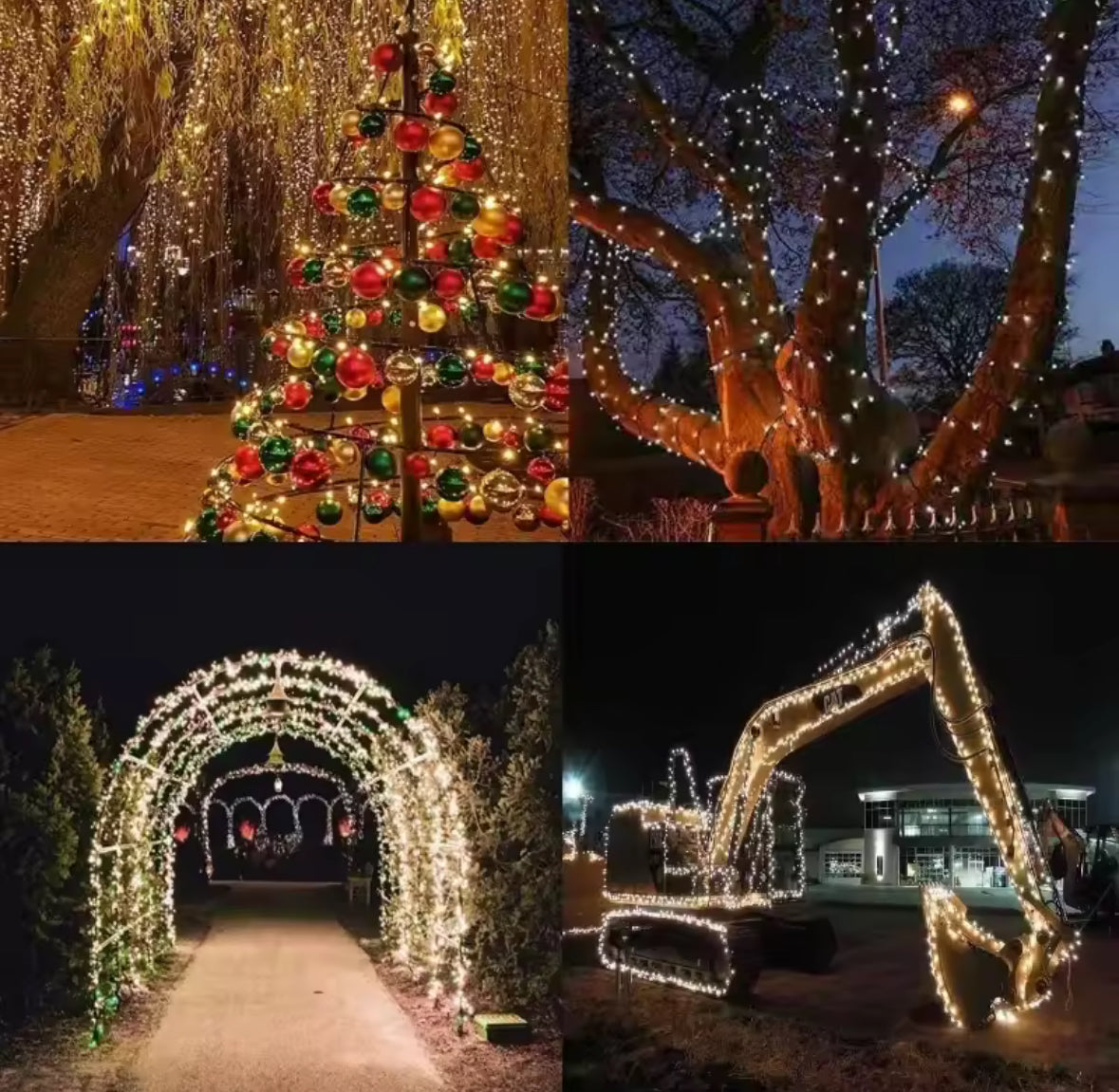 Solar Lichterkette für den Garten | 7–32 m mit Dämmerungssensor, warmweiss oder bunt | Für Strauch, Zaun, Balkon & Weihnachtsdeko aussen