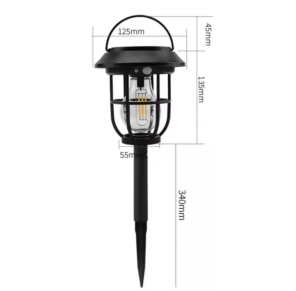 Solar Gartenleuchte 3-in-1 mit Bewegungsmelder | Wegleuchte, Tischlaterne & Wandlicht IP65, 3 Modi | Kabelloses Solarlicht für Weg, Eingang & Terrasse