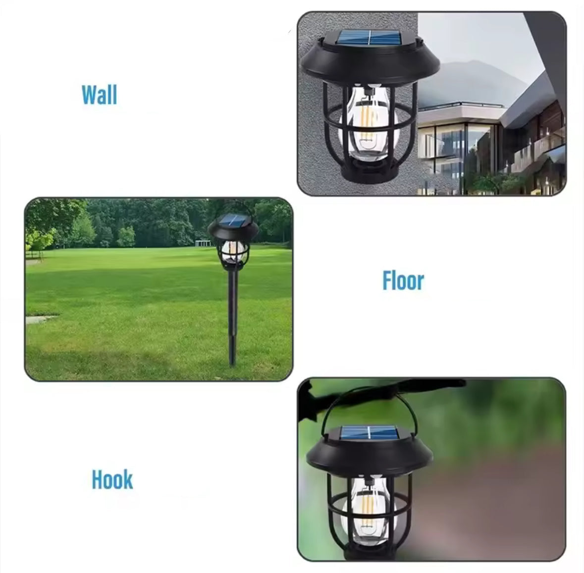 Solar Gartenleuchte 3-in-1 mit Bewegungsmelder | Wegleuchte, Tischlaterne & Wandlicht IP65, 3 Modi | Kabelloses Solarlicht für Weg, Eingang & Terrasse