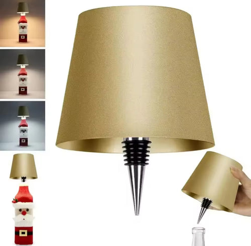 LED Flaschen-Tischlampe mit Akku | Kabelloses Bar-Licht mit Touch & 3 Lichtfarben, USB-C | Stimmungslicht für Esstisch, Bartresen, Balkon & Apéro