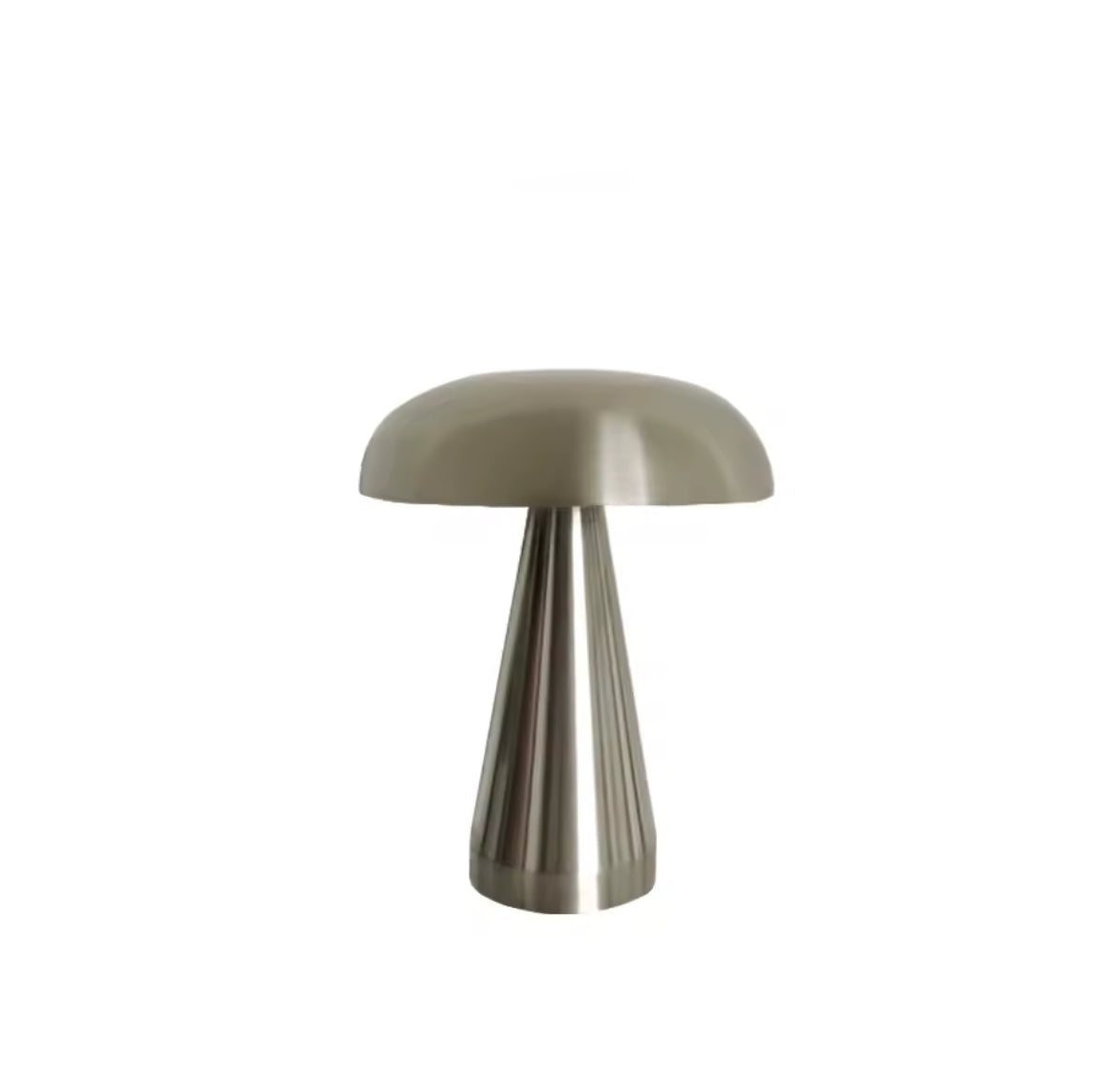 LED Pilz-Tischlampe mit Touch-Dimmer | Kabellose Retro Mushroom-Lampe mit Akku, 3 Lichtfarben, USB | Design-Nachtlicht für Nachttisch, Schreibtisch & Regal