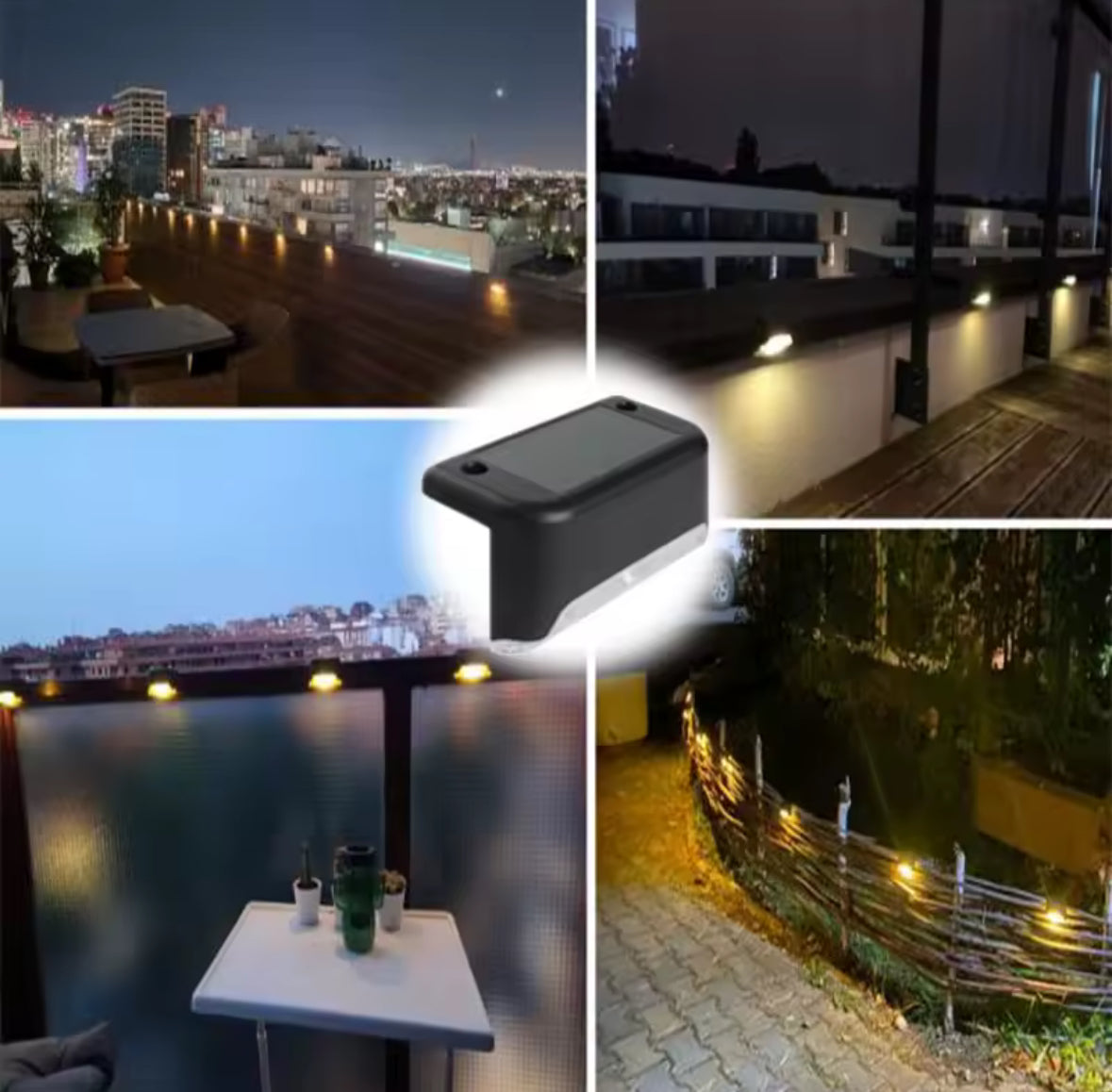 Solar Weglicht für Geländer & Stufen | Warmweiss oder kaltweiss, 8–12 h Leuchtdauer, IP65, Sets bis 32 Stück | Solarbeleuchtung für Treppe, Terrasse & Zaun