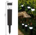 Solar Wegpoller mit Lamellenkopf | Blendfreies Licht, warmweiss oder kaltweiss, 6–12 h Leuchtdauer, IP65 | Moderne Solar-Wegbeleuchtung für Gartenweg, Rasenkante & Einfahrt