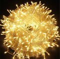 Festliche Weihnachts-Lichterkette XXL mit 8 Leuchtmodi | 5 bis 100 m, warmweiss, kaltweiss oder bunt, transparentes Kabel | Weihnachtsbeleuchtung für Christbaum, Fassade, Balkon &