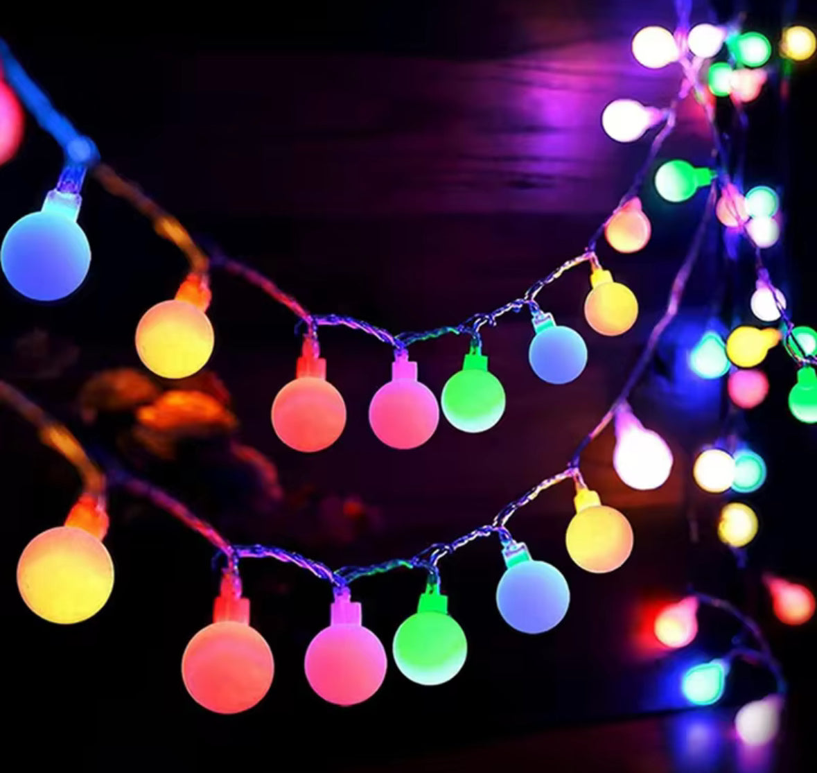 LED Motiv-Lichterkette mit Batteriebetrieb | Stern, Schneeflocke oder Kristallkugel, 1,5 bis 10 m, warmweiss, kaltweiss oder bunt | Stimmungslicht für Wohnzimmer, Tischdeko & Weihnachten
